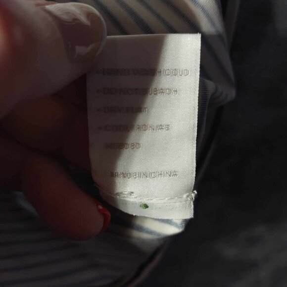 Ellie kai Women's 4 Navy White Striped Nautical Versatile Feminine‎ Stretchy Top - Picture 9 of 10